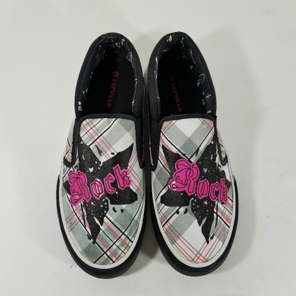 Airwalk Shoes Women's Size 9 Canvas Slip-On Pink Rock Sneakers